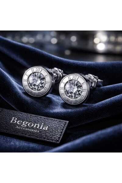 Takıparkxs Vip Çelik, Antialerjik, Paslanmaz Kararmaz 9 mm Yuvarlak Zirkon Ta...