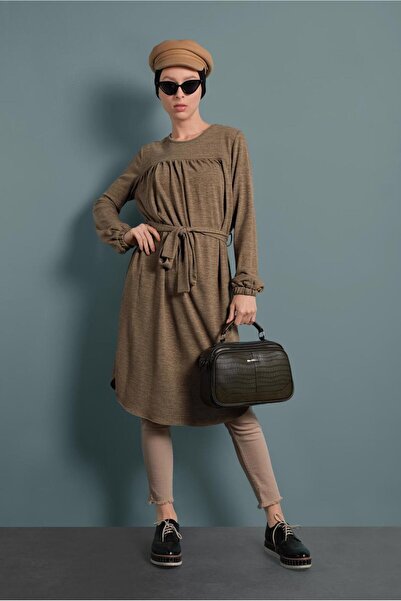 Alvina Sweatshirt sa heklanim ovratnikom i kaišom 40392