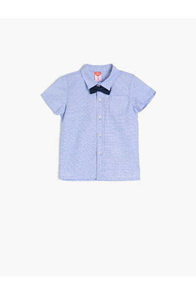 Koton Cămașă de buzunar cu mânecă scurtă cu guler clasic