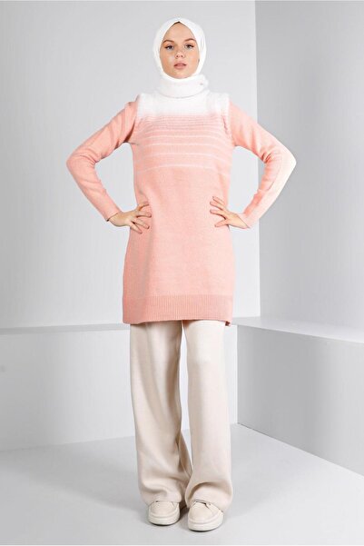 Alvina TÜYLÜ BOĞAZLI TRİKO TUNİK 43241
