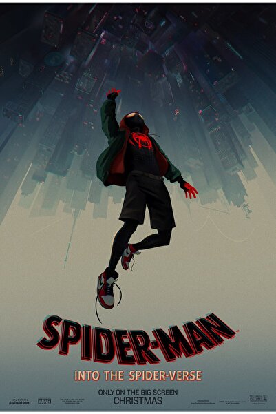 Caph Design Spiderman Into The Spider Verse Vintage Kraft Poster - 33x48cm