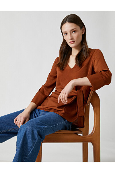 Koton Women's V-Neck Blouse