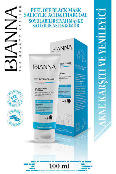 Bianna مضاد لحب الشباب والرؤوس السوداء - قناع حمض الساليسيليك القابل للتقشير ...