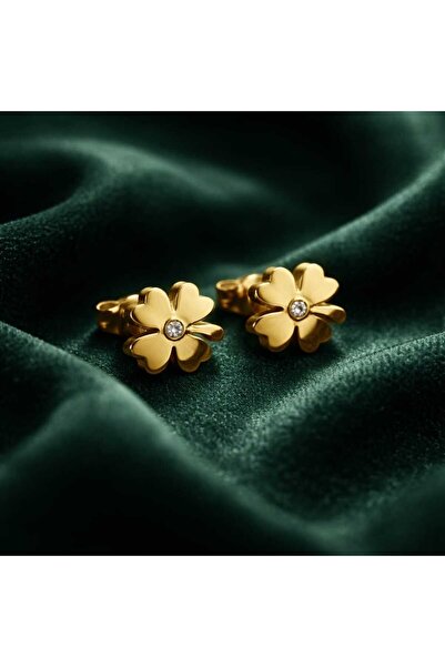 Lunexa Vip Çelik, Antialerjik,Paslanmaz Kararmaz 24 Ayar Altın Kaplama 4 mm, ...