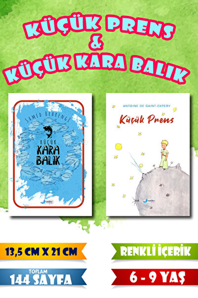 Harika Çocuk Yayınları Küçük Prens & Küçük Kara Balık - 144 Sayfa - 2 Kitap