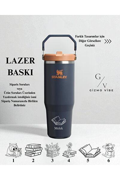 Stanley Kişiselleştirilebilir The Iceflow Flip Straw Pipetli Termos 0,89 Lt Ö...