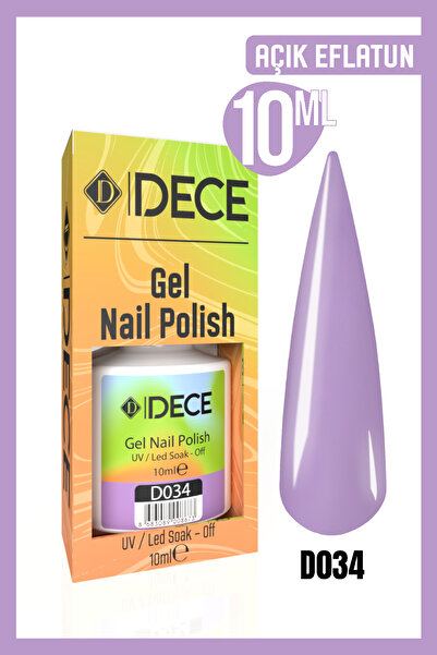d dece Kalıcı Oje Uv Led D034 (MOR SERİSİ) 10ml