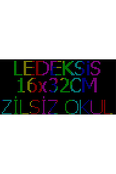 Ledeksis Zilsiz Okul 16x32CM RGB WİFİ Sessiz Okul (Sınıflar ve Koridor Kullan...