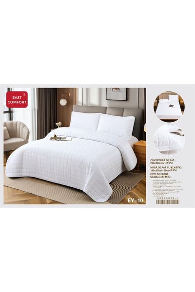 ANATOLIATEKSTILE Set Lenjerie de Pat din Bumbac Premium, 4 Piese