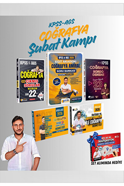 Eğit Akademi 2026 Model Coğrafya Kampı Amiral Çıkmış Bordo Deneme Ders Notu H...