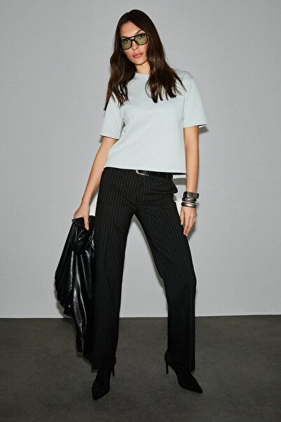 GRIMELANGE Colena Women's Organic Cotton Crew Neck Oversized Fit Short Sleeve...