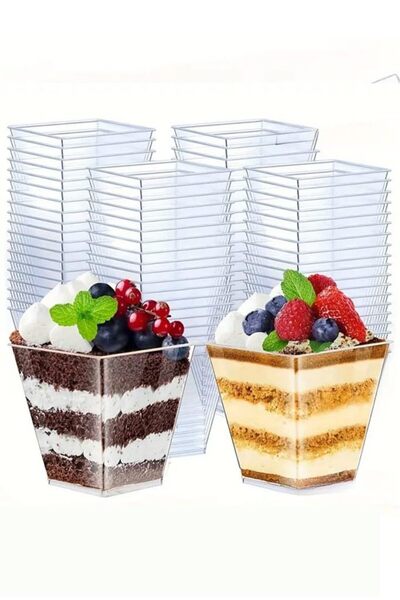 Shop a Way Beysus Cubic Prism Bowl Mica Plastic Transparent Lid Presentation ...