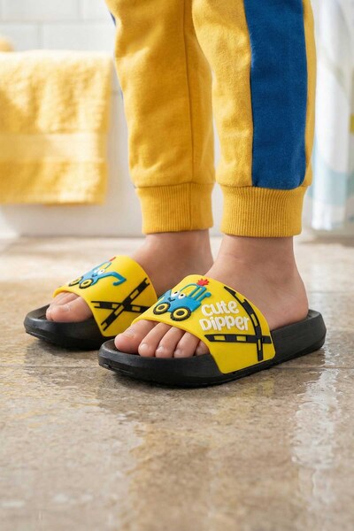 GEZER Момчета Летни PU Домашен Баня Градина Плажен Басейн Ежедневни Чехли