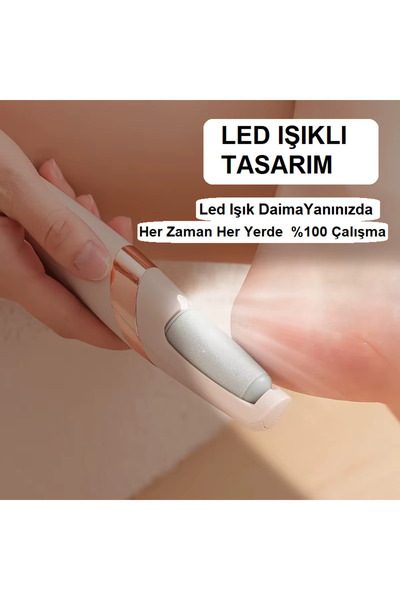 TeknoClass Şarjlı Ayak Törpüsü Pedikür ve Ayak Bakım Aleti Ayak Tabanı Bakım Törpüsü Topuk Nasır Temizleme