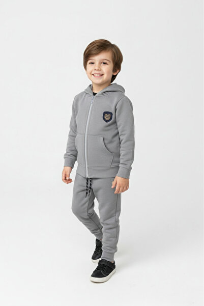 s.t. sebat tekstil 2Iplik Boys' Hooded Tracksuit Set M00765