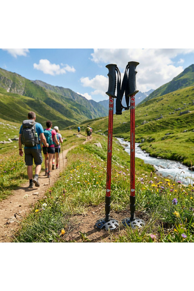 Ferrino 78119 DBB Yürüyüş Batonu Kırmızı