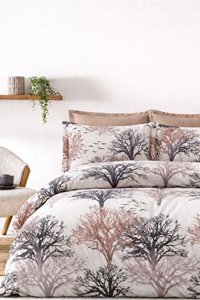 Always طقم غطاء لحاف مزدوج الجوانب مع ملاءة مطاطية ربيعية