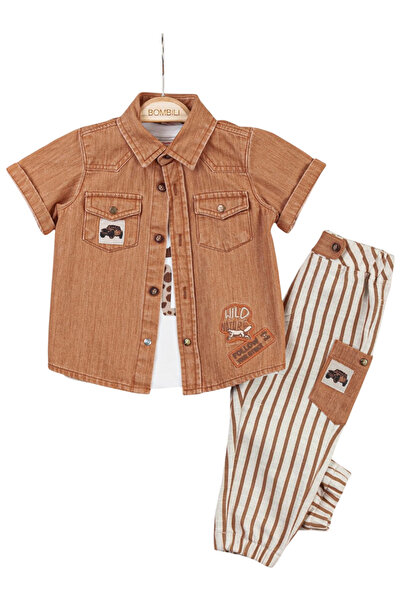 The-kid.co Wild Nature - Boys’ 3-Piece Set - Tile