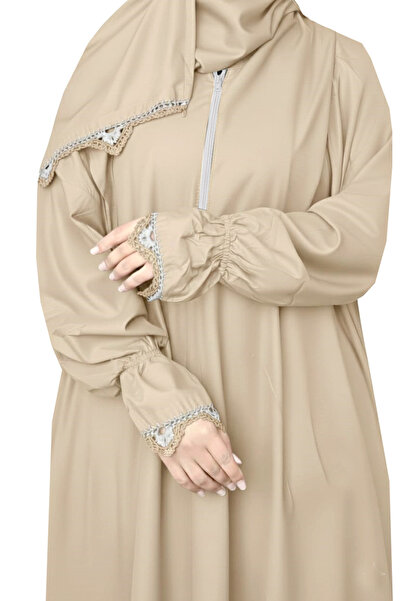 SDD شرشف صلاة سحاب قطن بارد وثقيل مع طرحة متصلة واسع ومريح