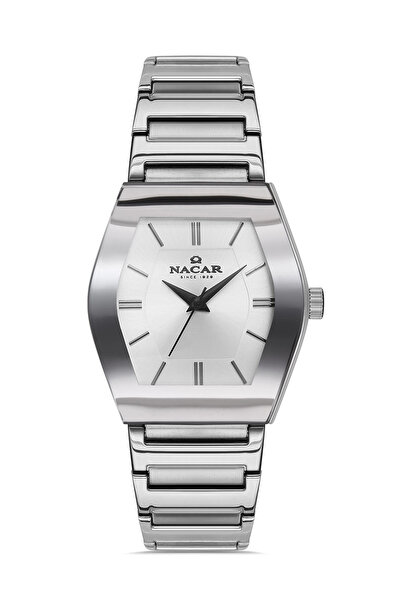 Nacar ساعة يد نسائية فضية NC34- 391046 -ASSM