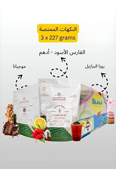 DOPPİO – Set of 3 Specialty Coffee Beans (3 × 227 g) – Colombia, Brazil Mogia...