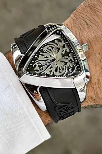 Homies Men's Watch Round Case (Polat Alemdar Watch) Silicone Cordon...