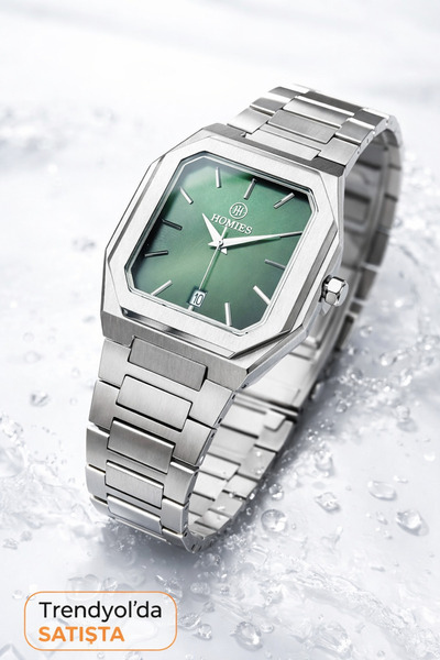 Homies Erkek Kol Saati Gümüş Renk Çelik Kordon 2 Yıl Garantili Hediyelik Kutu...