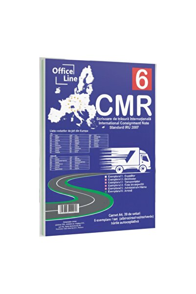 Officeline CMR A4 in 6 carbonless copies 20 sets / booklet
