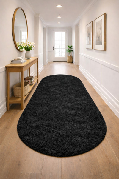 KEVLİNE Kevline Kaymaz Taban Peluş Halı Dekoratif Koridor Salon Çocuk Odası O...