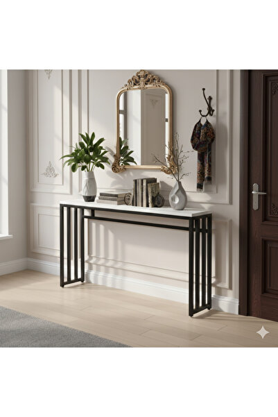 Generic Entryway Console Table, Marble Design MDF Wood, Narrow Entryway Sofa ...