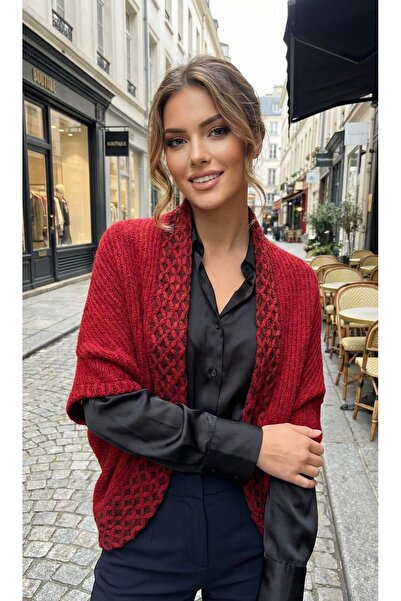 LAGRANZE Πλεκτό Πόντσο Εκλεκτής Κομψότητας