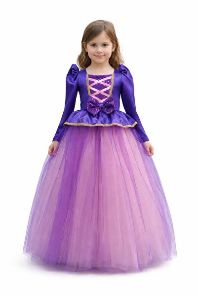 BOZTAŞ BEBE زي رابونزيل وفستان عيد ميلاد للفتيات وفستان سهرة رابونزيل بأكمام ...