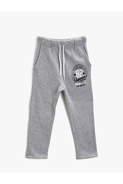 Koton Printed Sweatpants with Tie Waist