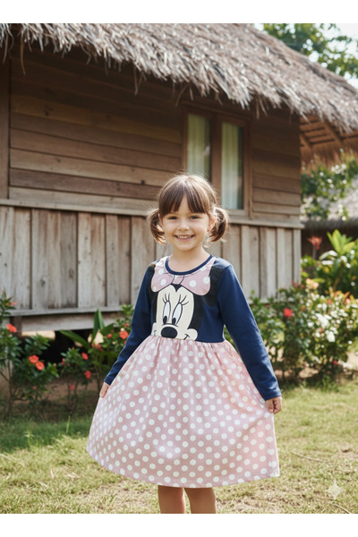 esmababykids Puanlı Kız Elbise