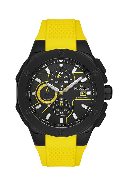 Nacar SAFİR CAM SPOR ALTIN ERKEK KOL SAATİ NC34-29B554-BBS5