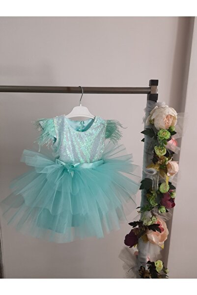 Kidstore Kız Çocuk Eteği Kat Kat Elbise