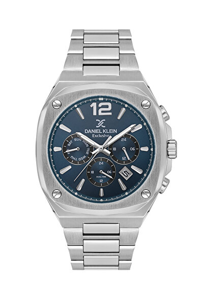 Daniel Klein Exclusive Silver Stainless Steel Watch for Men DK.1.14215-5