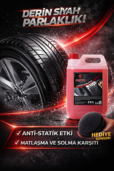 FREYR Lastik Parlatıcı Jel 5 kg – Parlak-Islak Görünüm,