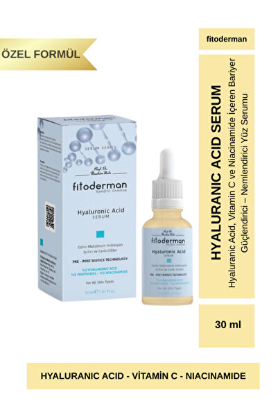 Fitoderman Yoğun Nemlendirici C Ve B Vitaminli Hyaluronic Acid Serum