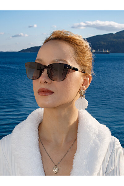 TomyHelf نظارات شمسية نسائية شفافة موديل عين القطة نظارات عصرية فاخرة محمية م...