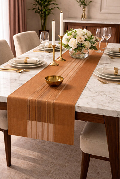 Arma House Milky Coffee Laser Cut Modern Runner 40*140 cm