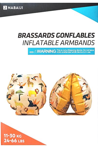 Decathlon Nabaiji Children's Swimming Sleeve - 11 / 30 Kg - Beige - Savan Pat...