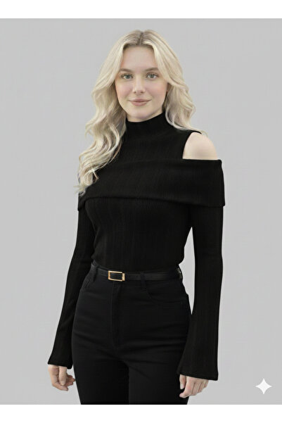 Moda Lounge Produs nou pentru femei, guler negru Modanna, cu mâneci spaniole,...