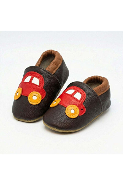 Kidohug Papuci de interior baieti Kidohug, Piele naturala, Talpa flexibila pe...