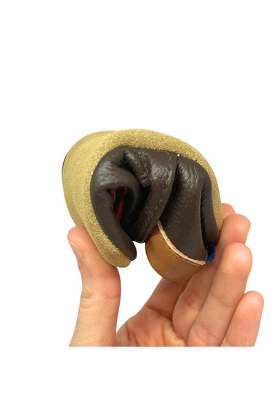 Kidohug Papuci de interior baieti Kidohug, Piele naturala, Talpa flexibila pentru primii pasi