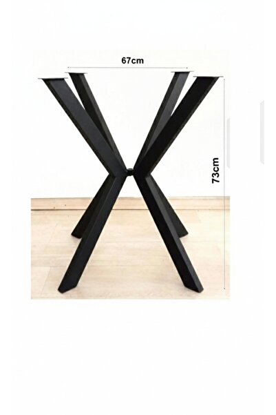 ÇETİNEL METAL Masa Ayağı Ahtapot Ayak 1 Takım Siyah Metal