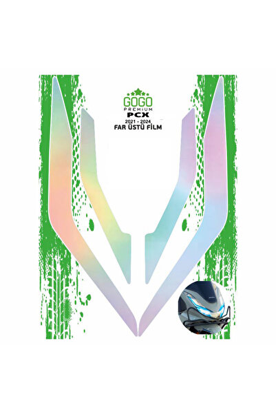 GOGOPREMİUM HONDA PCX 2021 - 2024 UYUMLU FAR ÜSTÜ FİLM HOLOGRAM