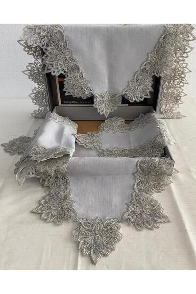 Vinezza Home Collection طقم غرفة معيشة مكون من 5 قطع - طاولة وطاولة كونسول من...