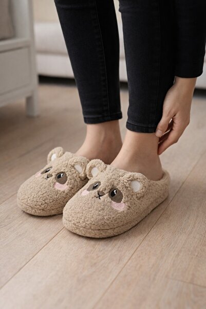 Moda Frato Teddy Bear Women's House Slippers Winter Slippers Rubber Soundless...