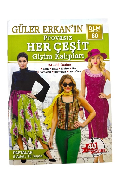 Genel Markalar Provasız Her Çeşit Giyim Kalıpları No:80 YENİ BASKI 2026